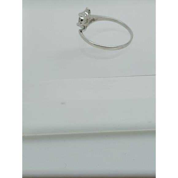 Fun Vintage NOS Simulated Diamond 925 Sterling Silver Stack Band Ring Size 7 NEW - Picture 7 of 7